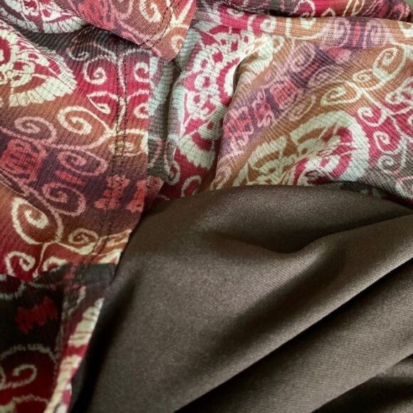 Axcess 3/4 Sleeve Empire Waist Lined Top Small - Picture 9 of 9